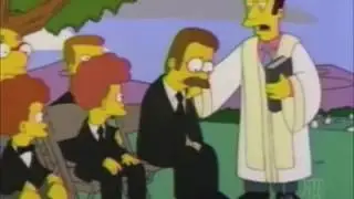 The Simpsons: Maude Flanders Death Scene + Funeral