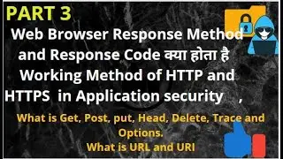 Application Security-Response Code and Response Method- What is Get, Post, put, Head, Delete, Trace
