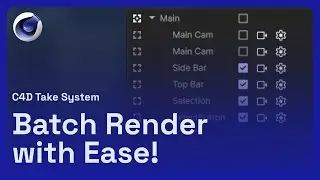 C4D - Use Take System to WORK FASTER & BOOST Efficiency!