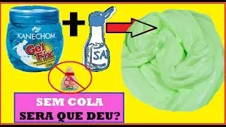 AMOEBA com SAL e GEL DE CABELO,sem COLA,será que deu?