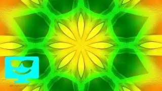Kaleidoscope Screensaver 12 Hours Abstract red yellow green (No sound) Background