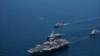 US's famous aircraft carrier is on the Korean Peninsula