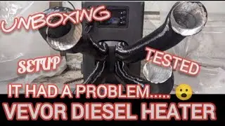 Vevor Diesel heater had a major problem... unboxing and test 