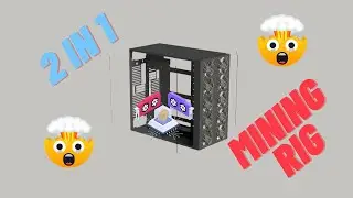 2 in 1 GPU mining tower from XtremeMiners | #gpumining