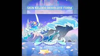 ANIMASI ULTIMATE SKIN KELDEO RESOLUTE FORM #pokemon #keldeo #gameplay #pocketincoming