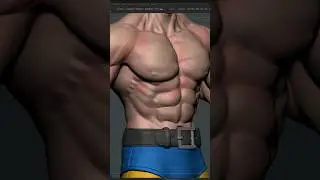 Torso ZBrush High Poly Sculpt.