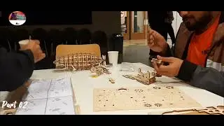 How to make demo Part-2 model air vehicle mechanical gear from wood material