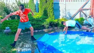 СОБИРАЕМ БАССЕЙН. ЗЕЛЁНЫЙ ФЁДОР. ВЛОГ