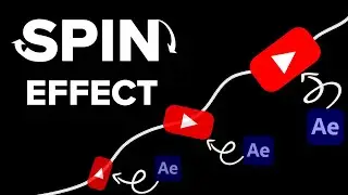 Spin Effect (Path Animation) -  After Effects Tutorial