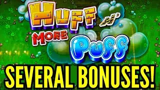 BIG WIN USING FREE PLAY on HUFF N MORE PUFF!