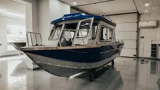 Полный обзор катера Tuman Fuso Jet 710 в салоне
