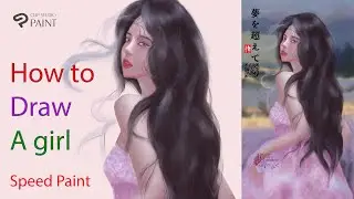 1st time trying oil painting technique | clip studio paint tutorial | speed painting #speedpaint
