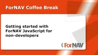 Getting started with ForNAV JavaScript for non developers