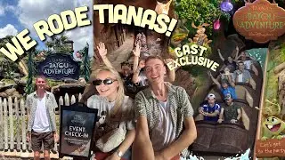 WE WERE ONE OF THE FIRST TO RIDE TIANAS BAYOU ADVENTURE! - CAST PREVIEW & WALK THROUGH