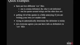Advanced Python 7: The csv Module