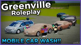 MOBILE CAR WASH!! | Greenville Roleplay ROBLOX