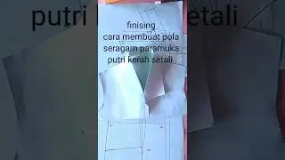pola seragam paramuka putri kerah setali #shrots