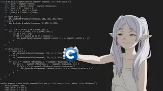 I made a procedurally animated snake in C