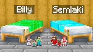 Billy Familie SMARAGD vs Semlaki Familie DIAMANT HAUS IN BETT Battle in Minecraft!