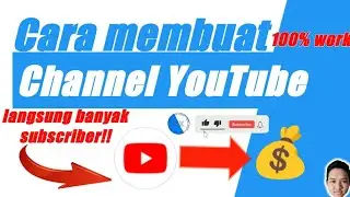 Cara membuat Channel YouTube|auto 1000 subscriber. #youtuberpemula #caramenjadiyoutuberpemula #fyp