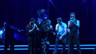 Justin Timberlake performs Let The Groove In on The Forget Tomorrow Tour in Hershey Park on 7.4.24