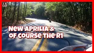 The Maiden ride for my Brother's New Aprilia...and the R1 still sound perfect