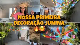 FIZEMOS UMA DECORAÇÃO #JUNINA SIMPLES 🥰 Lidy Almeida