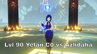 Lvl 90 Yelan C0 vs Azhdaha Solo | Genshin Impact