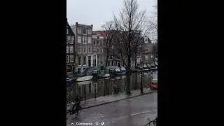 Slippery roads in Amsterdam