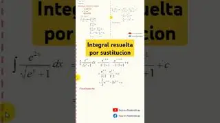 Integral resuelta por sustitucion