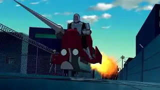 Discroll vs Ben 10 as Ultimate Spidermonkey , Ben 10 Ultimate Alien Episode 15