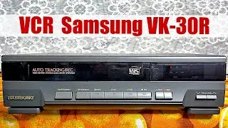 Showing a VCR made in 1993. Samsung VK-30R | Korean VHS recorder