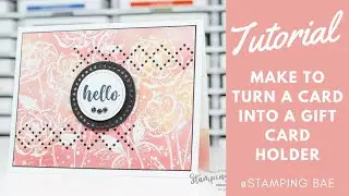 How to Make a Simple Gift Card Holder in Minutes!