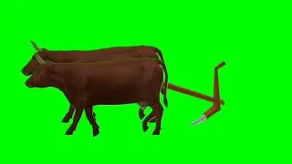 Cow Green Screen _ Farmer Green Screen _ Kisan Green Screen _ Cartoon Green Screen No Copyright|