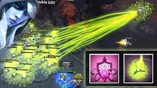 First Pick Drow + Bad JuJu = Nether WALL [One Shot - BOOM. 40 Pugna Wards] Dota 2 Ability Draft