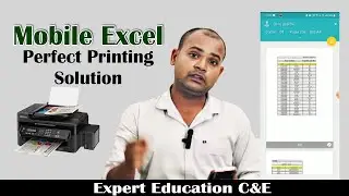 How to Print Data On Mobile Excel?|| Perfect Printing in Mobile Excel. || Microsoft Excel