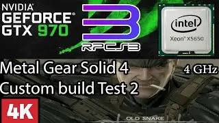 Metal Gear Solid 4 RPCS3 | 4K GTX 970 + xeon x5650 4 GHz| rajkosto CUSTOM BUILD TEST2