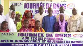 journée de dons aux école primaire apix de guinaw rails samedi 17 juin 2023..