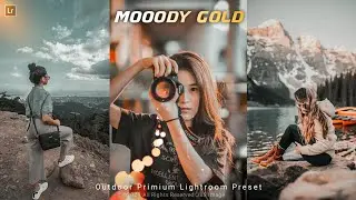 How to create moody gold tone lightroom preset | black and orange preset