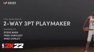 MAKING A 2-WAY 3PT PLAYMAKER | NBA 2K22 NEXT GEN BUILDS