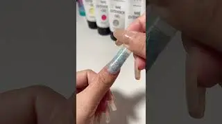 Glitter Polygel Nails for the New Year 🥳🎉