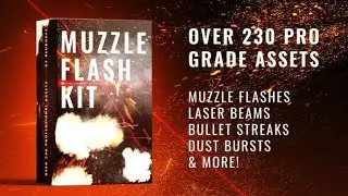 Top After Effects Projects: Real Muzzle Flash Kit + Free Font
