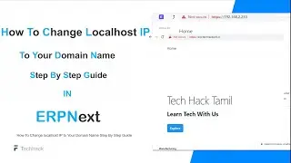 How To Change localhost IP to Your Domain Name Step By Step Guide in Erpnext || Tamil || ERPNext