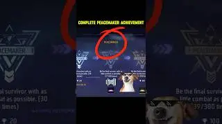 Easy to complete free fire peacemaker achievement