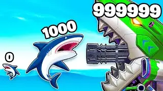 LES MEILLEURES ÉVOLUTIONS DE REQUIN EN REQUIN MECHA !!