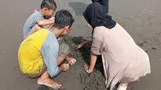 liburan Imlek dipantai WP bersama keluarga