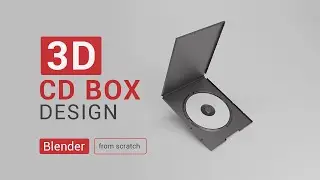 How to model 3D CD box in Blender from scratch || 2022