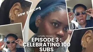 Celebrating 100 subs by getting a new ear piercing : weekly vlog