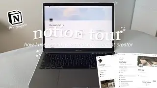 how I use Notion as a student and content creator 👩🏻‍💻 | notion tour & free customizable template