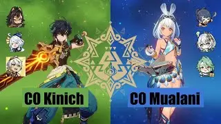 Mualani C0 Widsith Kinich C0 Lvl 70 Beacon SPIRAL ABYSS FLOOR 12 CLEAR
